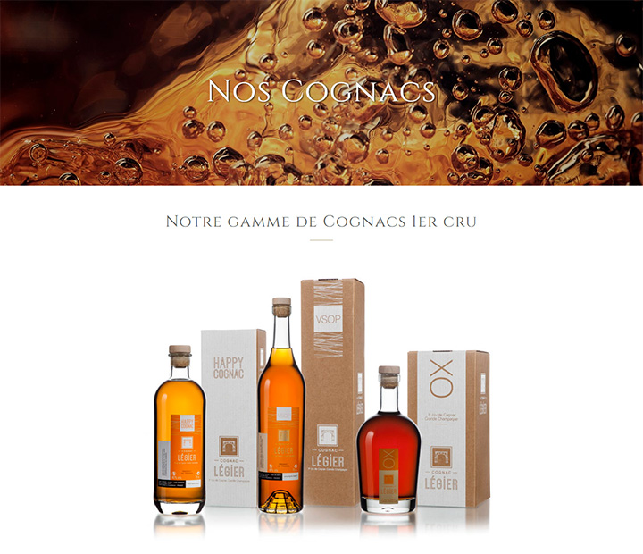 Site Cognac Légier - page interne