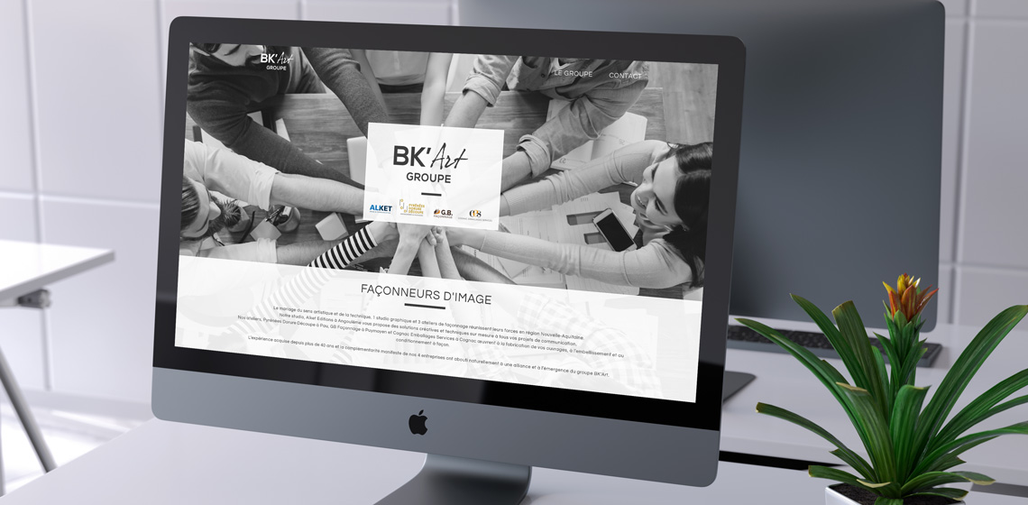 Création site internet Groupe BK'Art en Nouvelle-Aquitaine - Webo Zénith