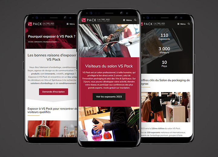 Site VS Pack Cognac - vue mobile