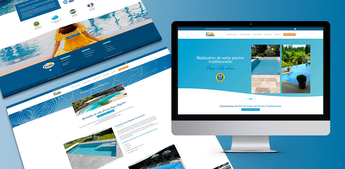 Création site internet Océa Piscines à Royan - Webo Zénith