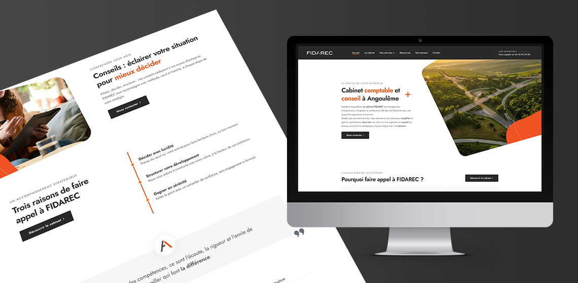 Création site internet FIDAREC Angoulême - Webo Zénith