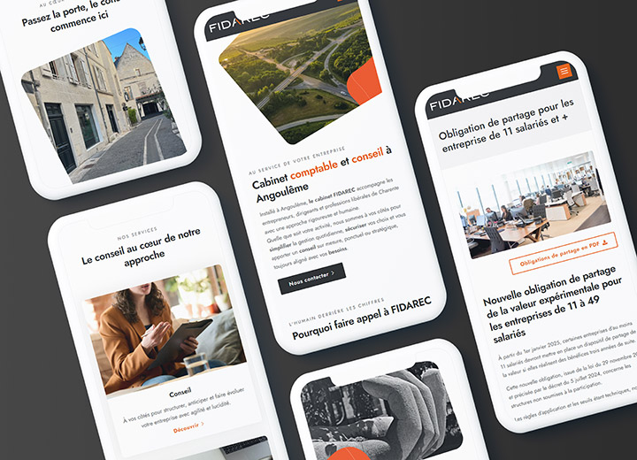 Site FIDAREC - vue mobile